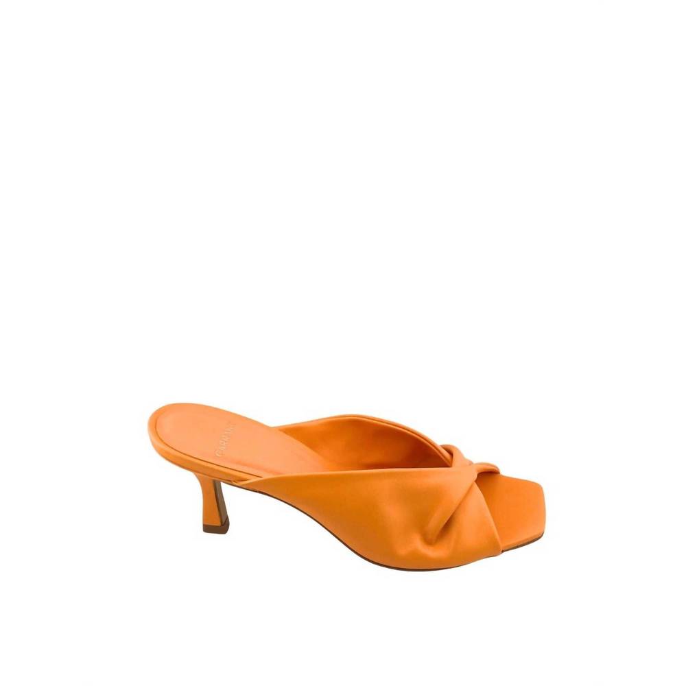 NEW CARRANO sage slide sandals in tangerine